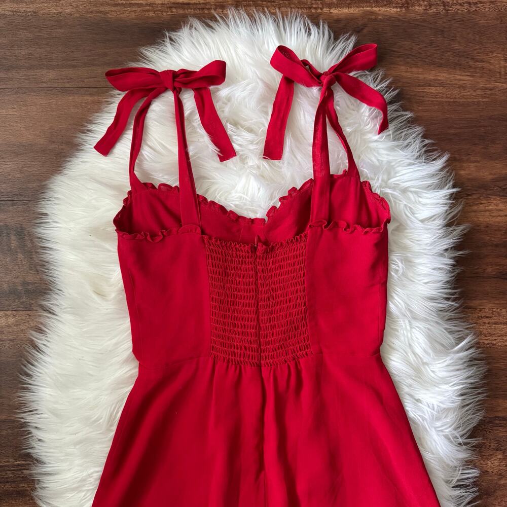 Reformation Christine Dress in Red Size 4 - Picture 11 of 13